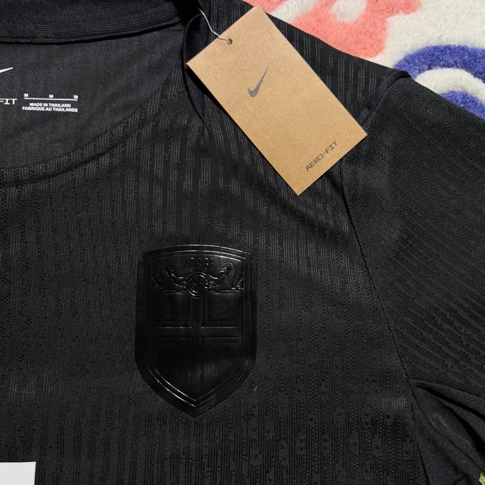 Nike Norway Haaland #9 Player Edition Jersey Black Mens Medium - Picture 9 of 12